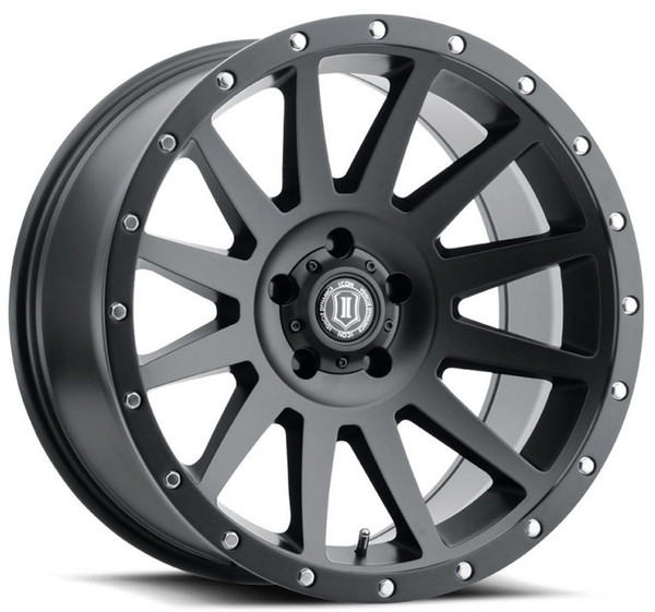20x10 ICON Compression Satin Black (5 Lug) 5x150 -19mm