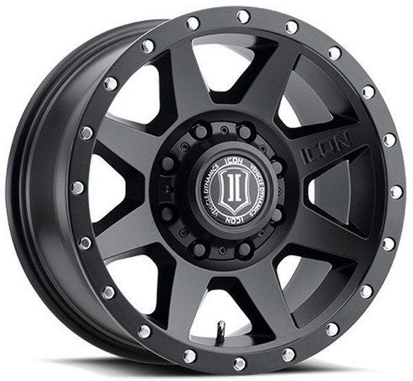 20x9 ICON Rebound Satin Black (8 Lug) 8x180 12mm
