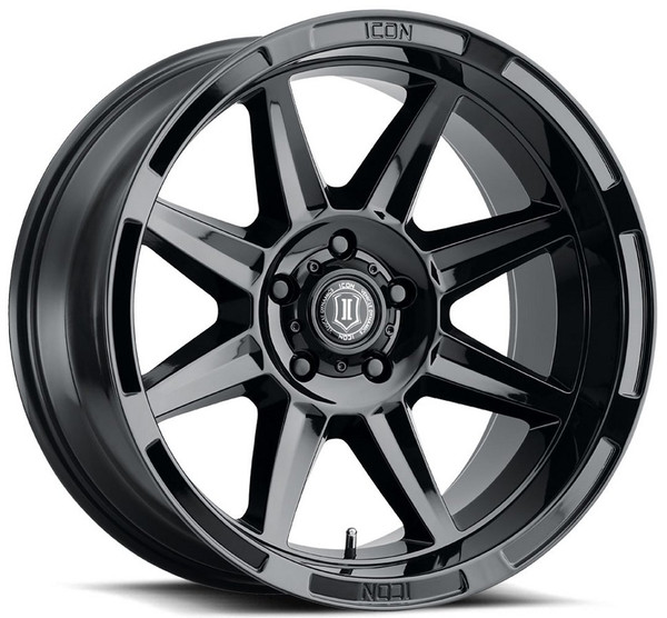 20x10 ICON Bandit Gloss Black 5x5/127 -24mm