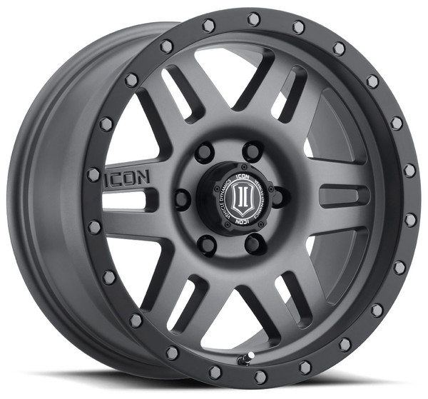 17x8.5 ICON Six Speed Titanium (6 Lug)  6x5.5/139.7 0mm