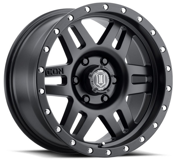 17x8.5 ICON Six Speed Satin Black (6 Lug)  6x5.5/139.7 0mm