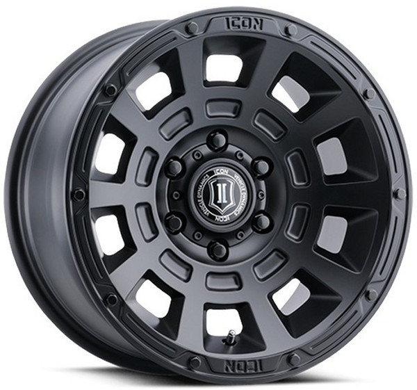 17x8.5 ICON Thrust Satin Black  5x5/127 -6mm
