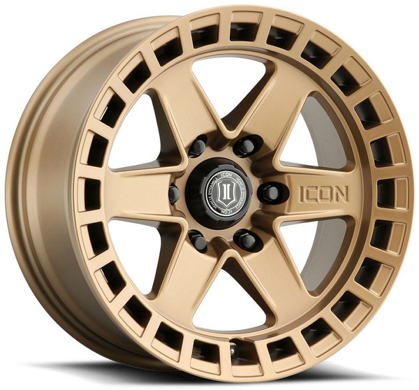 17x8.5 ICON RAIDER Satin Brass (6 Lug)  6x135 6mm