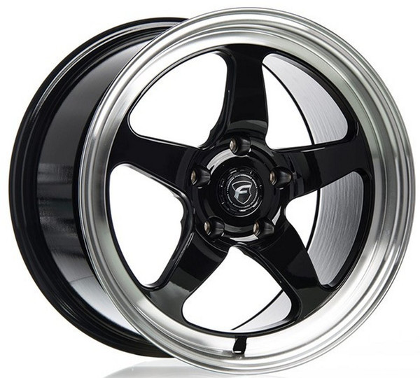 17x5 Forgestar D5 Drag Gloss Black Machined Lip (Flow Formed) 5x5.5/139.7 -19mm