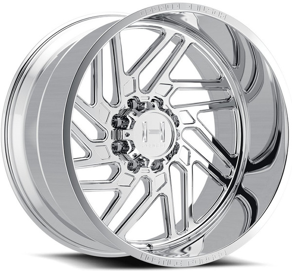 24x12 Hostile Forged HF116 Full Polished (Forged) (Directional) (8 Lug) (* May Require Trimming) (Right) 8x170 -44mm