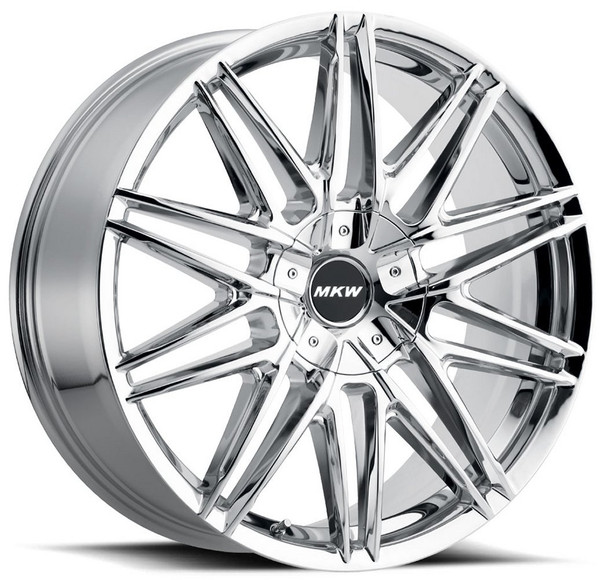 22x9 MKW M124 Chrome 5x115 5x120 18mm