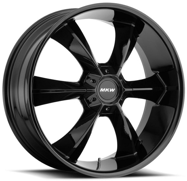 22x9 MKW M119 Gloss Black  6x5.5/139.7 30mm