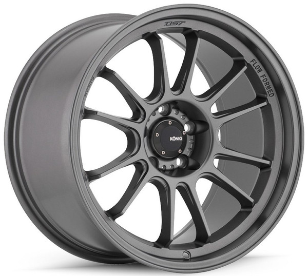 17x8 Konig Hypergram Matte Gray (Flow Formed) 5x100 40mm