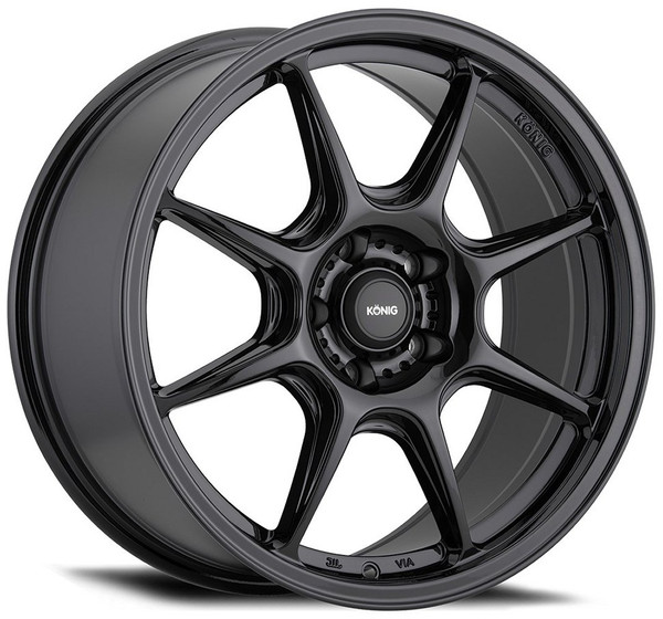 17x8 Konig Lockout Gloss Black 4x4.25/108 40mm