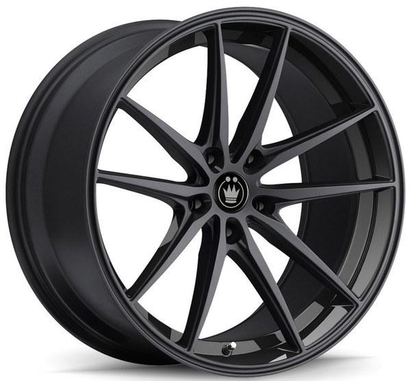 18x8 Konig Oversteer Gloss Black 5x4.5/114.3 35mm
