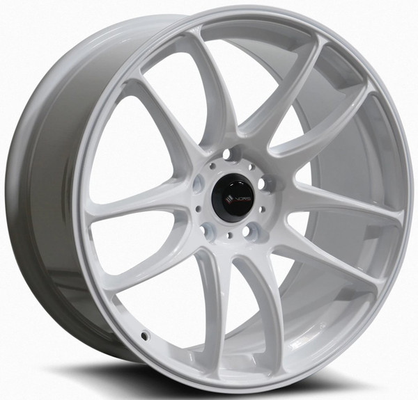 18x9.5 Vors TR4 White 5x120 22mm (CUSTOM)