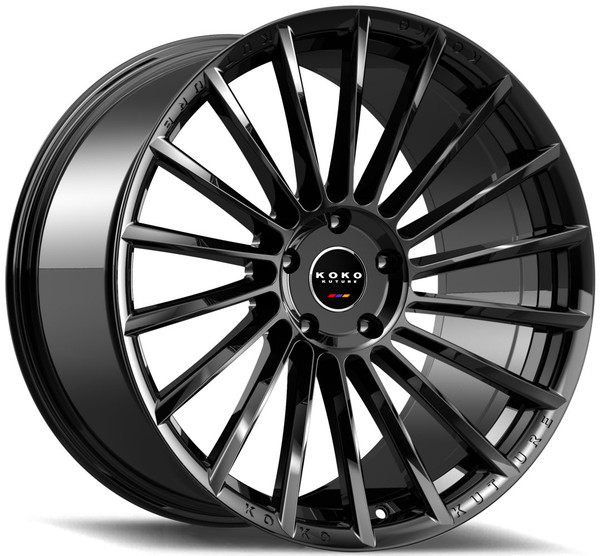 22x9 Koko Kuture Urfa FF Gloss Black (Flow Formed)  5x130 50mm