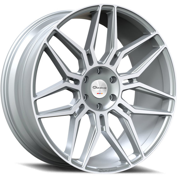 26x10 Giovanna Bogota Gloss Silver w/ Machined Face 6x5.5/139.7 18mm