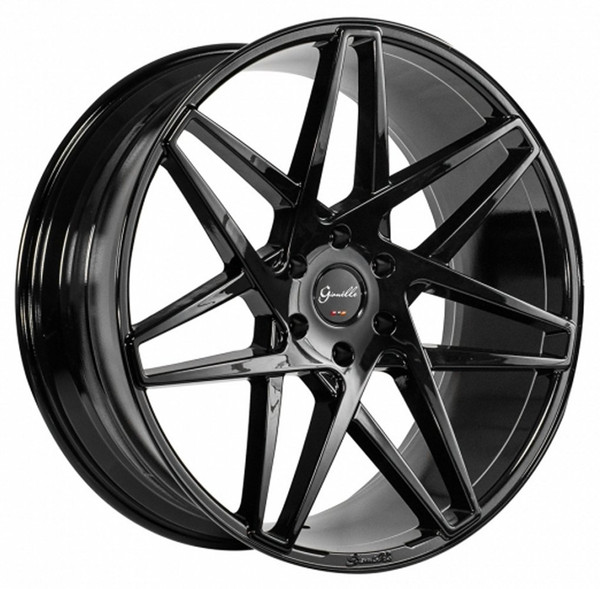 (Clearance - No Returns) 24x10 Gianelle Parma Gloss Black 5x120 18mm