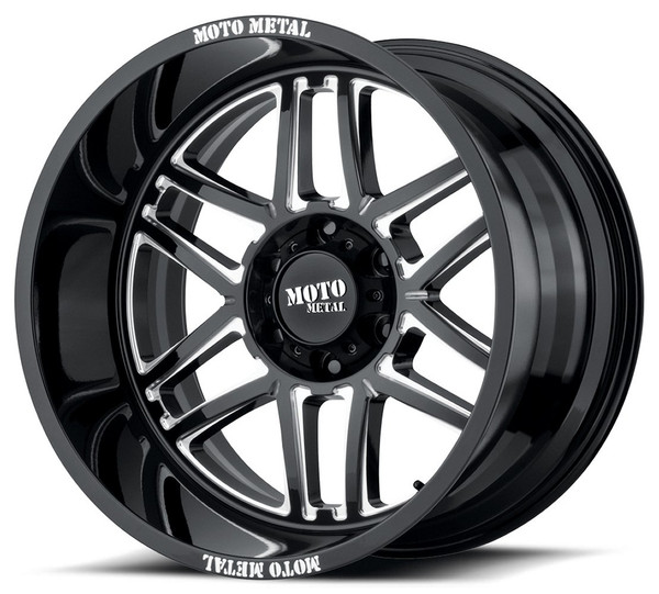 (Clearance - No Returns) 20x10 Moto Metal MO992 Gloss Black Milled 8x170 -18mm