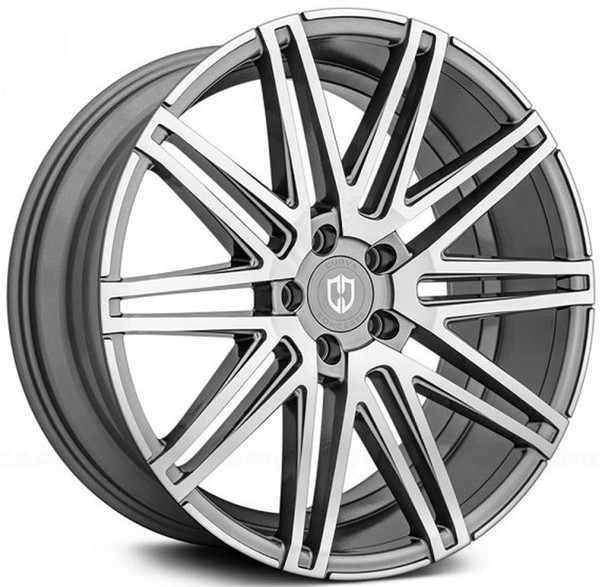20x10.5 Curva Concepts C48 Gunmetal Machined (CUSTOM)