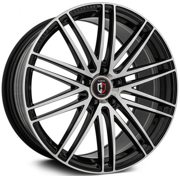 20x10.5 Curva Concepts CFF50 Gloss Black Machined (Flow Forged) (CUSTOM 2-3 weeks)-1700030274