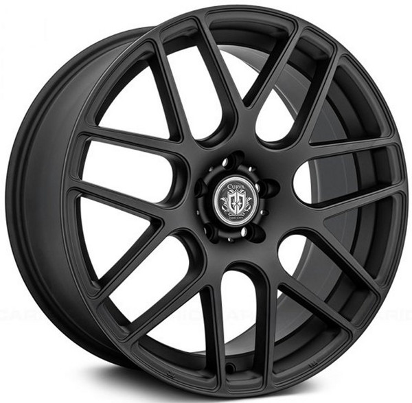 20x8.5 Curva Concepts C7 Matte Black 5x4.5/114.3 38mm