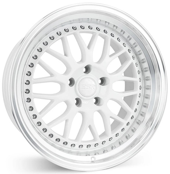 18x10.5 ESR SR01 Gloss White 5x112 22mm (CUSTOM)