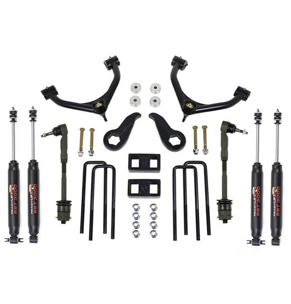 ReadyLIFT 3.5'' Front 2'' Rear SST Lift Kit w/ SST3000 Shocks &amp; Tow Block 2011-2019 Chevrolet/GMC 2500HD 69-3512
