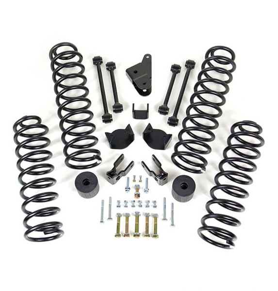ReadyLIFT 4&quot; Front 3&quot; Rear Coil Spring Lift Kit 2007-2018 Jeep JK Wrangler 69-6400