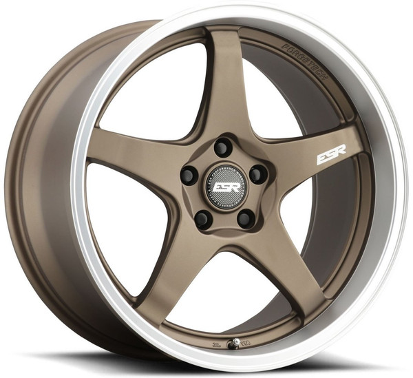18x10.5 ESR AP5 Matte Bronze w/ Machined Lip (Flow Form) 5x4.5/114.3 22mm