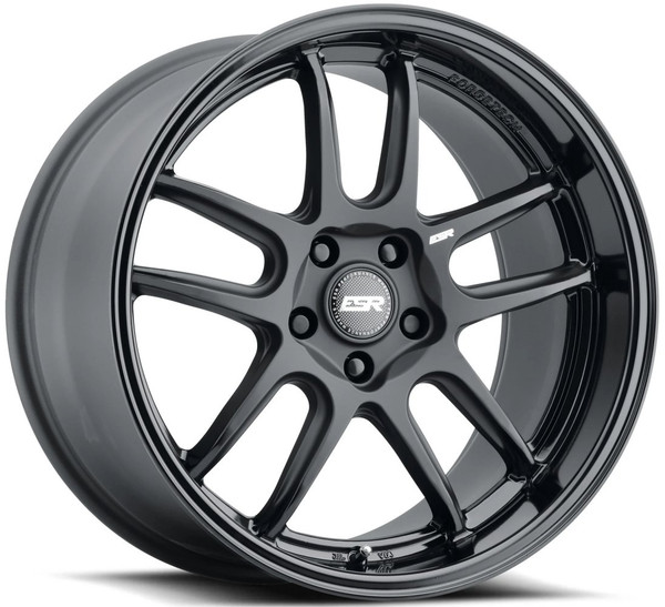 19x8.5 ESR AP8 Matte Black w/ Gloss Black Lip (Flow Form) 5x4.5/114.3 30mm