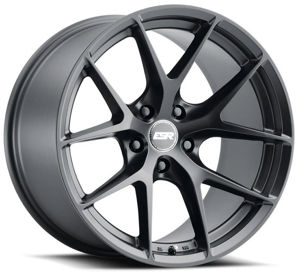 18x9.5 ESR RF2 Matte Black (Rotary Forged) 5x110 22mm (CUSTOM)
