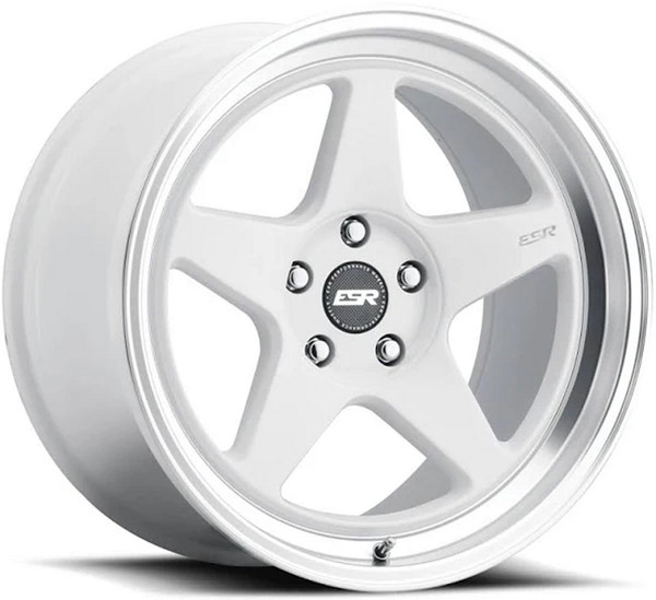 18x10.5 ESR CR5 Gloss White  5x4.5/114.3 22mm