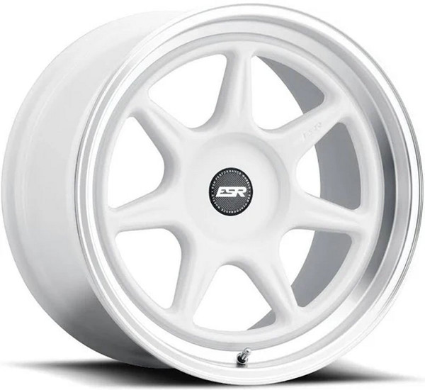 (Clearance - No Returns) 18x10.5 ESR CR7 Gloss White 5x4.5/114.3 30mm