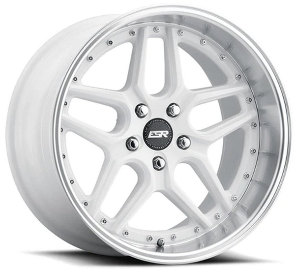 18x8.5 ESR CS15 Gloss White 5x120 30mm (CUSTOM)