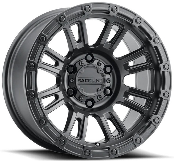 17x8.5 Raceline 956B Compass Satin Black 5x5/127 0mm