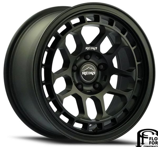 17x8 Reika R30 Drifter Satin Black (Flow Formed) 5x4.25/108 20mm