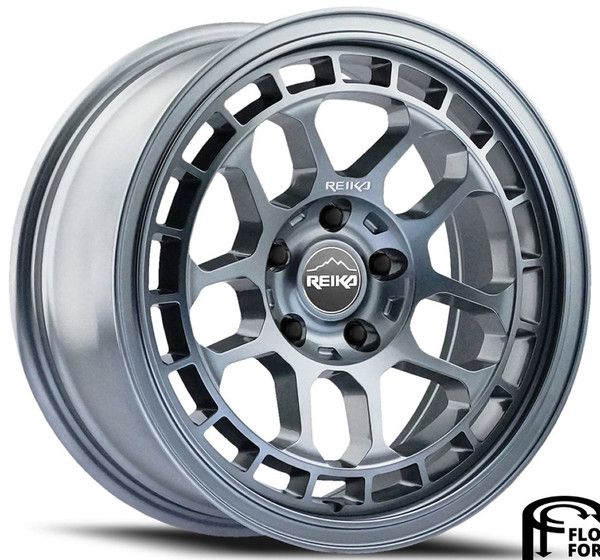 17x8 Reika R30 Drifter Gloss Graphite (Flow Formed) 5x4.25/108 20mm 
