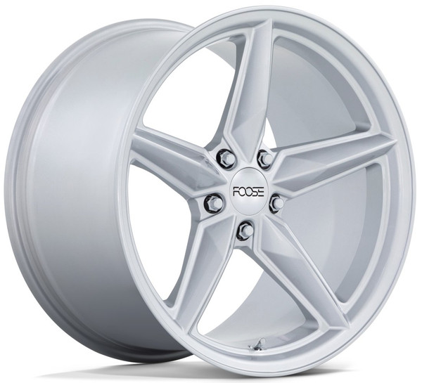 (Clearance - No Returns) 20x11 Foose CF8 Gloss Silver F174 5x115 20mm