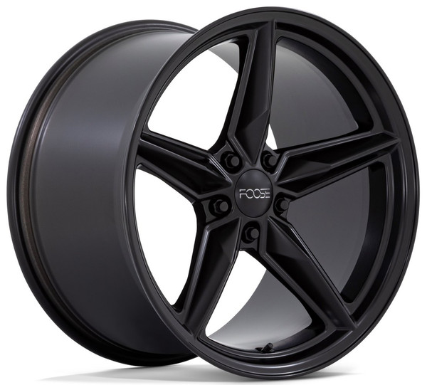 (Clearance - No Returns) 19x9.5 Foose CF8 Matte Black F175 5x120 17mm