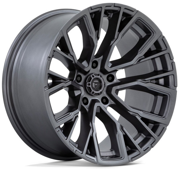 22x12 Fuel Off-Road Fuel Off-Road Rebar 5 Matte Gunmetal D848 5x5/127 -44mm (* May Require Trimming)