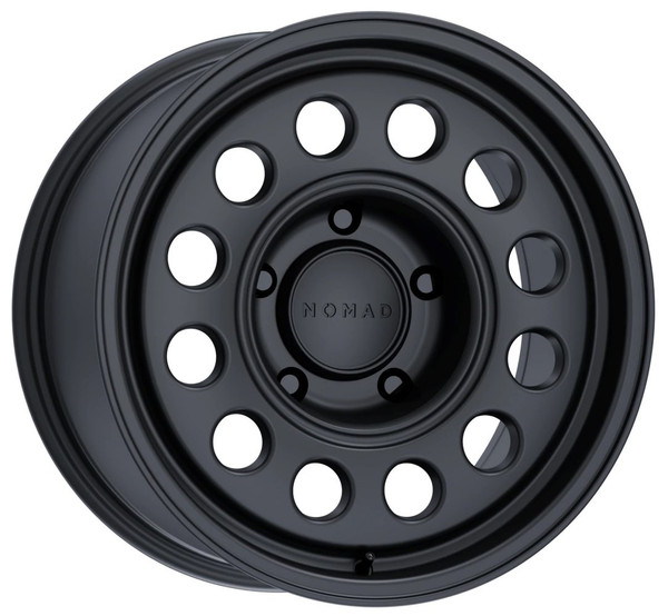 (Clearance - No Returns) 17x7.5 Nomad Off-Road 501 Convoy Satin Black (Flow Form) 5x160 50mm