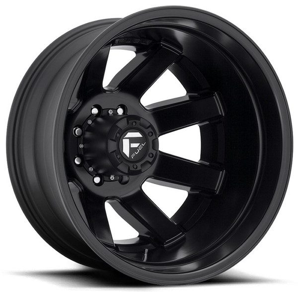 20x8.25 Fuel Off-Road Maverick Satin Black Dually Rear Outer D436 8X6.5/165 -215MM 121.5 C.B.
