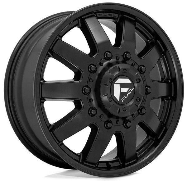 20x8.25 Fuel Off-Road Maverick Satin Black Dually Front D436 10x225 105MM 170.1 C.B.