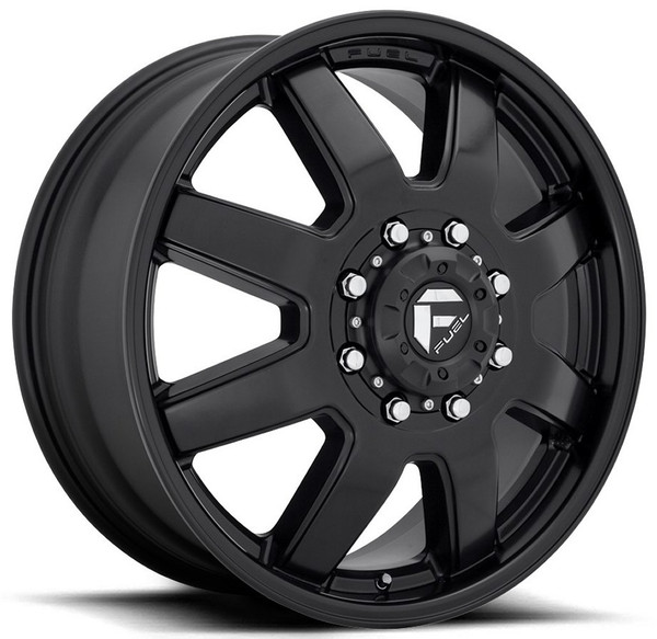 20x8.25 Fuel Off-Road Maverick Satin Black Dually Front D436 8x6.5/165 122MM 121.5 C.B.