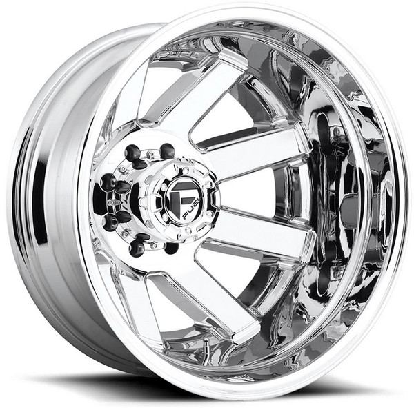 (Clearance - No Returns) 20x8.25 Fuel Off-Road Maverick Chrome Dually Rear Outer D536 8X200 -176MM 142.0 C.B.
