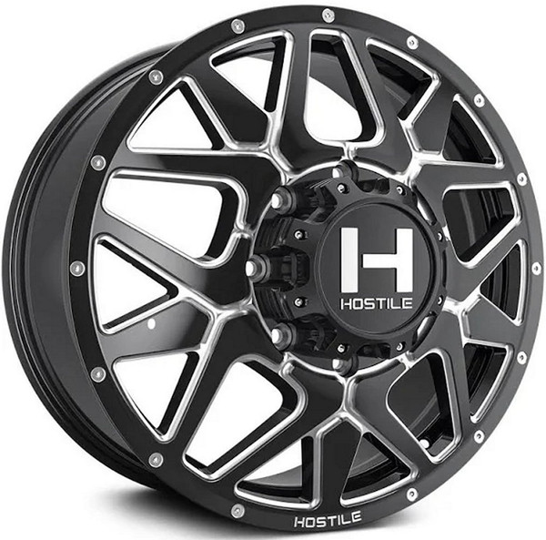 22x8.25 Hostile H402 Diablo Dually Front Blade Cut 8X210 123 MM 154.3 C.B.