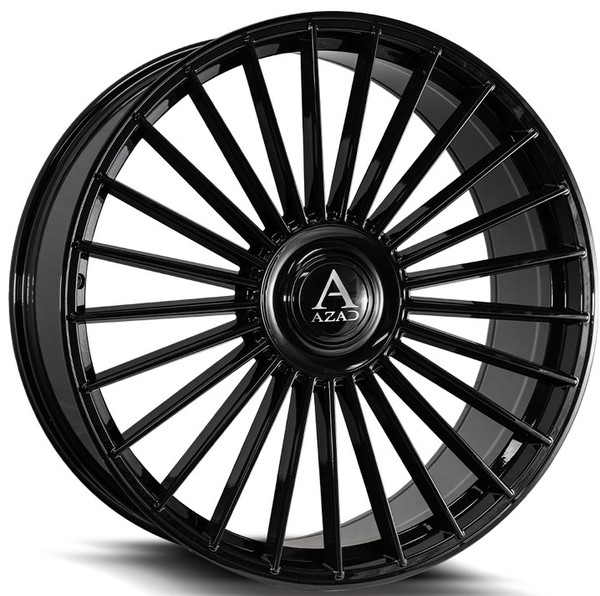 24x9 AZAD AZ25 Gloss Black 5x115 5x120 15mm