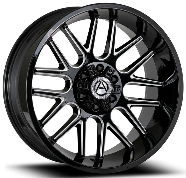 20x12 Artem Off-Road A202 Brutus Gloss Black Milled (* May Require Trimming) 5x5.5/139.7 5x150 -44mm