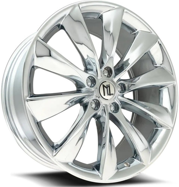 22x10.5 Modern Luxury ML4 Chrome 5x112 45mm