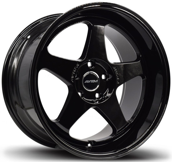 18x9.5 AVID.1 AV-42 Gloss Black 5x4.5/114.3 35mm