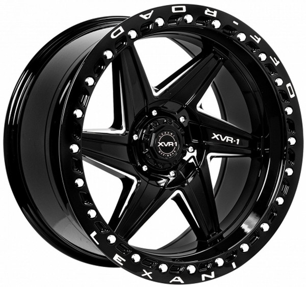 20x10 Lexani Off-Road Karma-6 Gloss Black Milled 5x5/127 5x5.5/139.7 -18mm