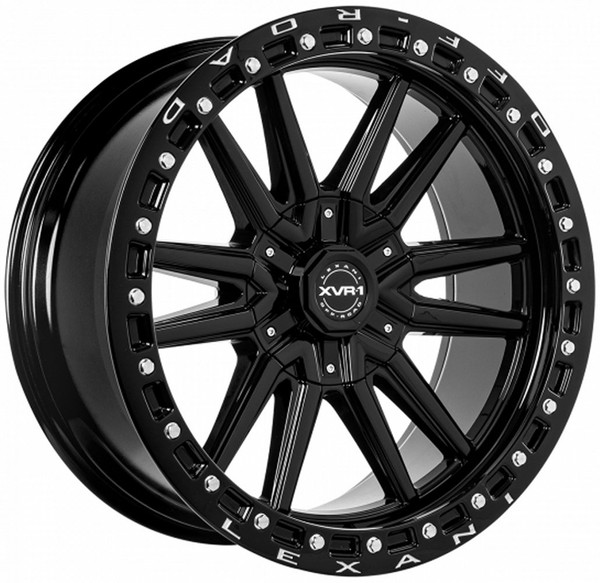 22x10 Lexani Off-Road Veneta Gloss Black 8x6.5/165 -18mm