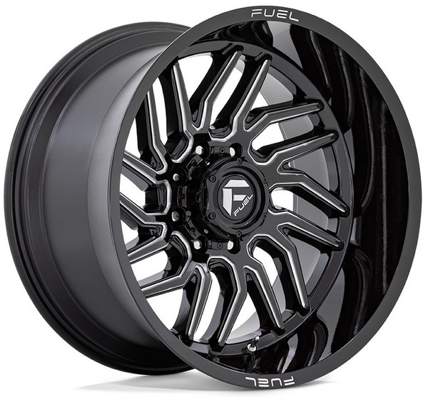 20x9 Fuel Off-Road Hurricane Gloss Black Milled D807 5x5.5/139.7 1mm